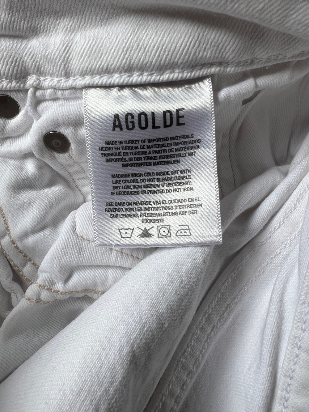 Agolde Riley Jeans white - Picture 7 of 8
